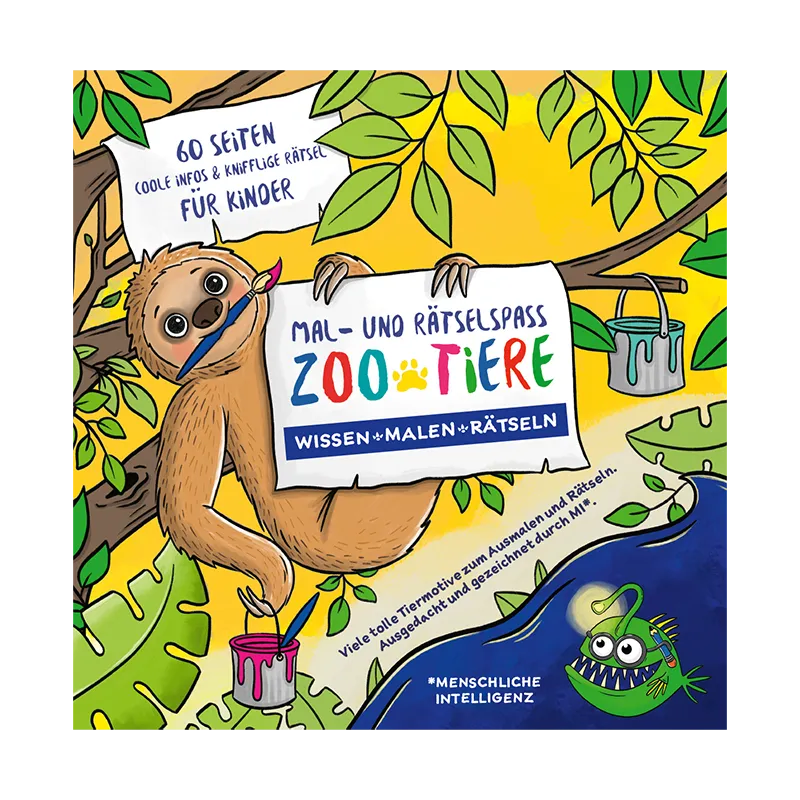 Mal Raetselbuch Zoo Tiere Cover flat Startseite anatal Verlag - Mal Raetselbuch Zoo Tiere Cover flat Startseite