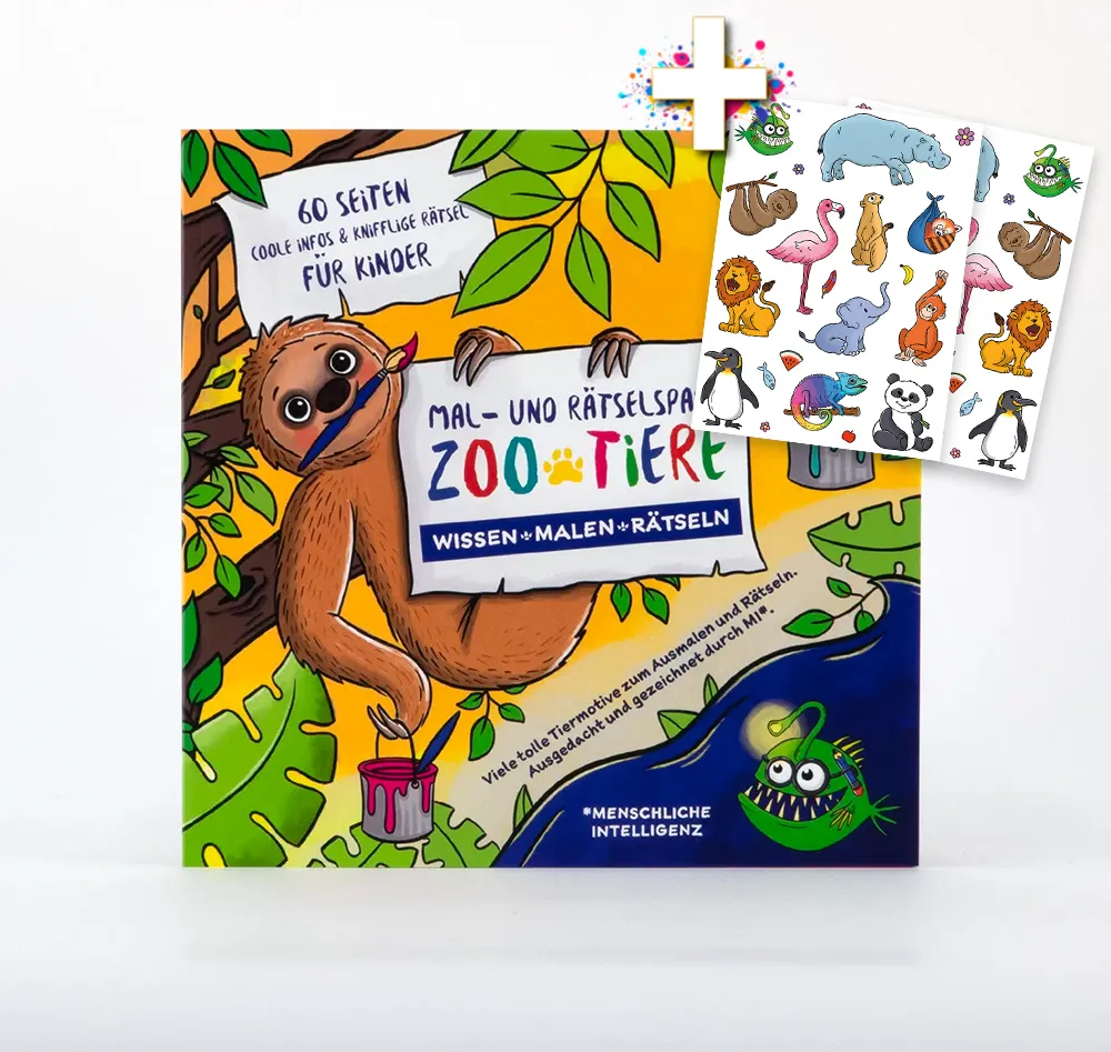 Mal- und Rätselbuch "Zoo-Tiere" 1 Mal- und Rätselbuch "Zoo-Tiere"