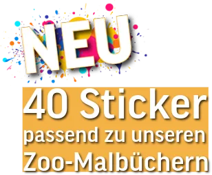 Zoo Sticker Slide left anatal Verlag - Zoo Sticker Slide left